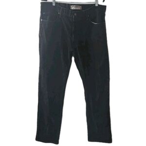 Levi's 505 Mens Size 38x34 Black Regular Fit‎ Straight Leg Denim Jeans